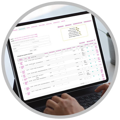 Productos y servicios de ESM Eventos. Gestión de inscripciones