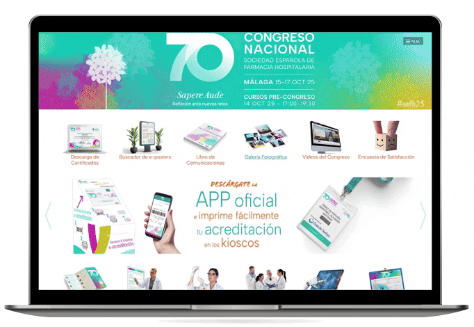 Website del 70 congreso de la SEFH